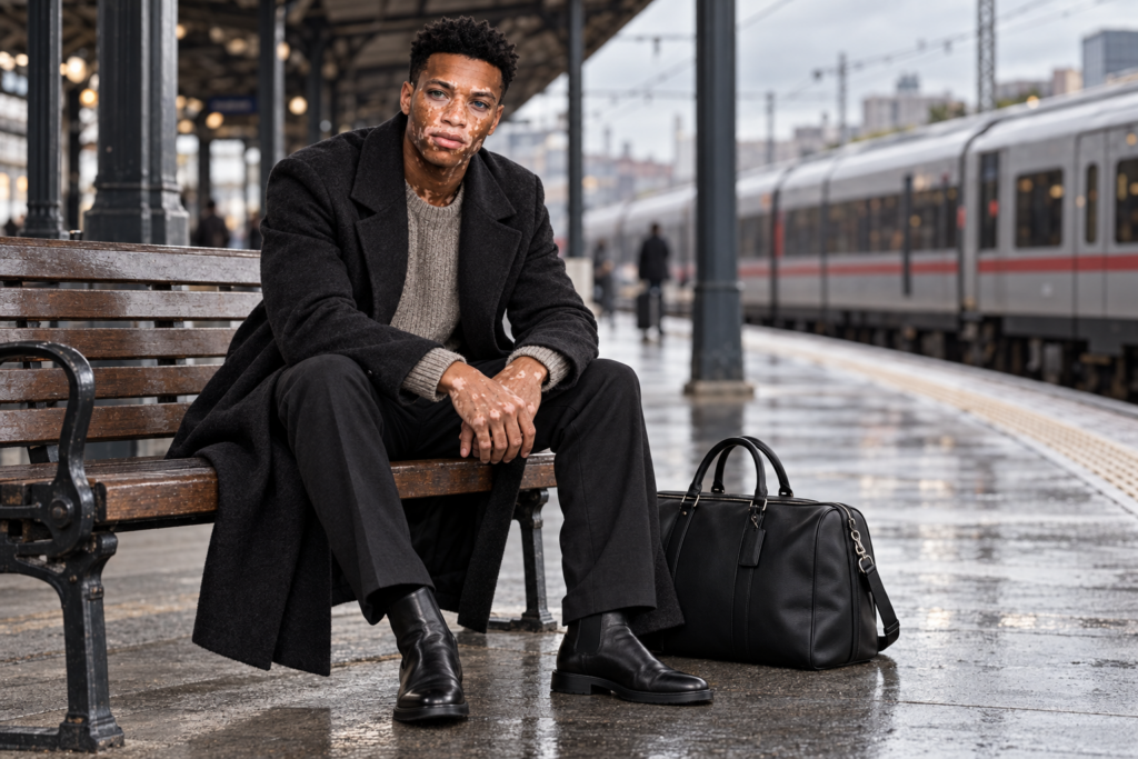 Alex Novai en voyage avec son sac